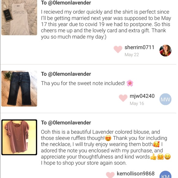 🤩Shop with confidence🤩with Lemon & Lavender!🍋💜 - Picture 4 of 10